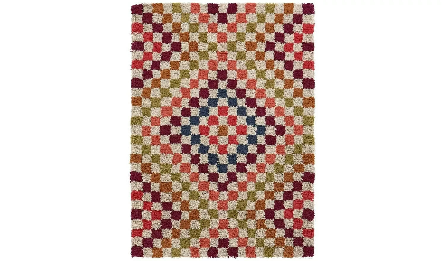 Folktale Tufted Wool Flatweave Rug - 160x120cm