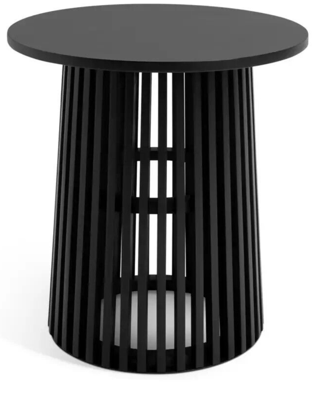Habitat Jericho Side Table - Black | Modern Nightstand Bedside End Table Small