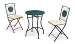 Home Mosaic 2 Seater Metal Garden Bistro Set | Outdoor Patio Furniture Set