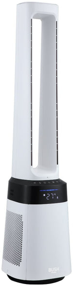 Bush Bladeless 2-in-1 Fan and Air Purifier - Black & White