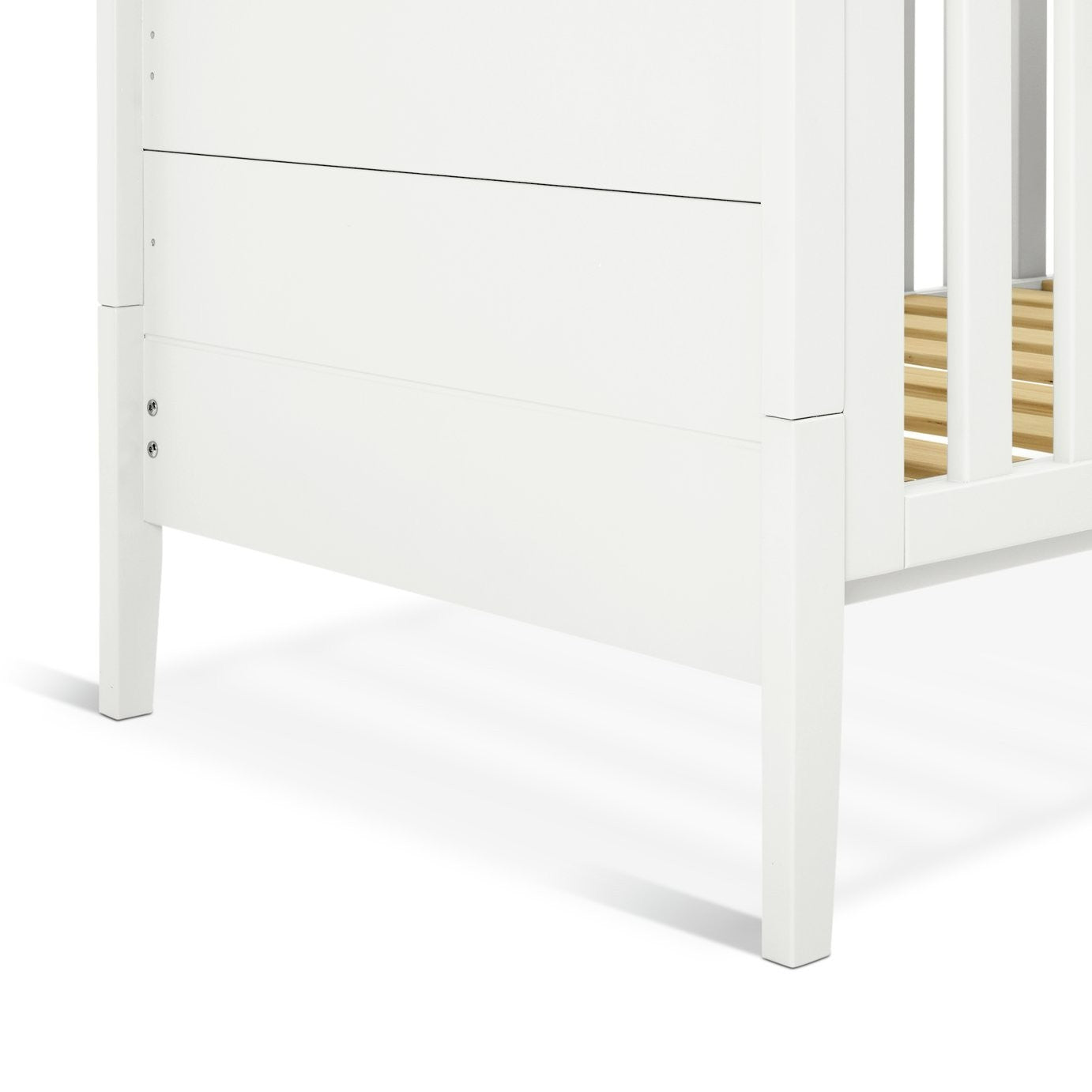 Cuggl Canterbury Nursery Cot Bed - White | Convertible cot bed