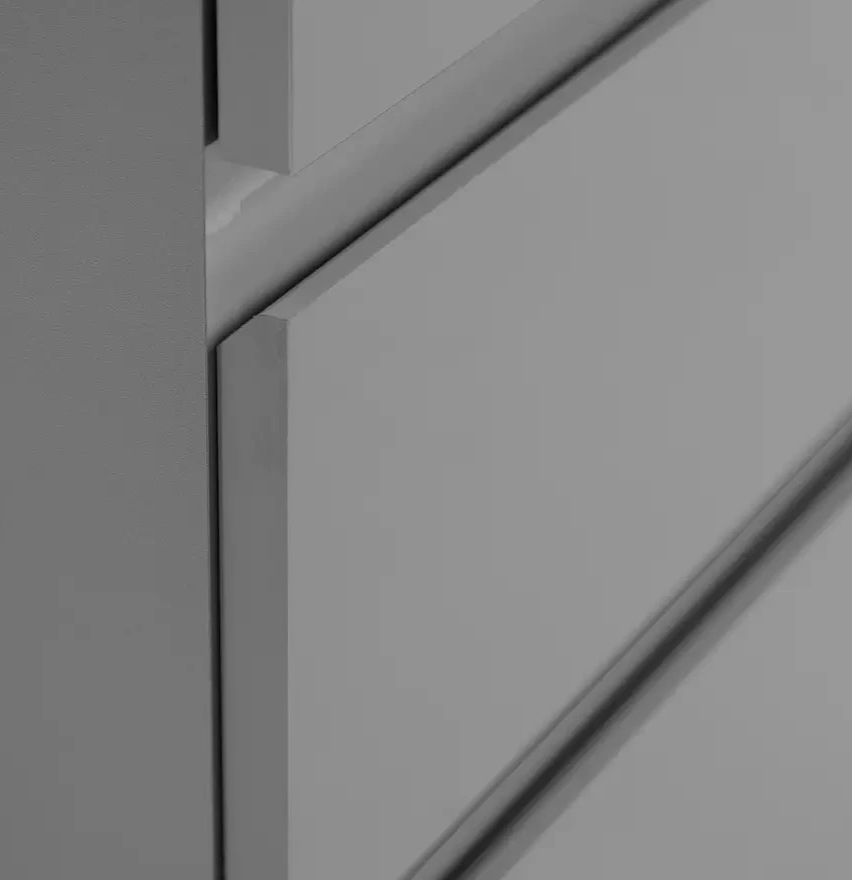 Jenson 2 Door 2 Drawer Wardrobe - Gloss Grey (B GRADE)