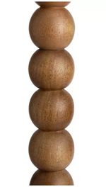 Bobbin Mango Wood Floor Lamp Base Walnut | Decorative Lighting Stand