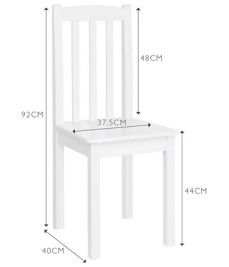 Great Little Trading Company Nelson Desk Chair White | Children's Study Desk