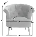 Chesterfield Accent Chair - Navy