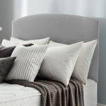Silentnight Selene 135 Woven Double Bed Headboard-Light Grey | Bedroom Decor