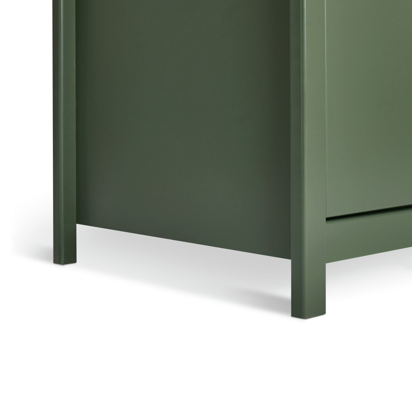 Brooklyn 1 Door 5 Drawer Short Wardrobe - Sage Green | Short wardrobe