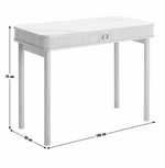 Lex Console Desk Natural | Home Office Workstation Desk Table