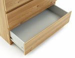 Home Jenson 5 Drawer Chest - New Oak Effect | Wooden storage chest with 5 drawer