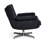 Dawson Fabric Swivel Chair - Charcoal