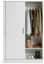 Nova 2 Door Sliding Wardrobe - White