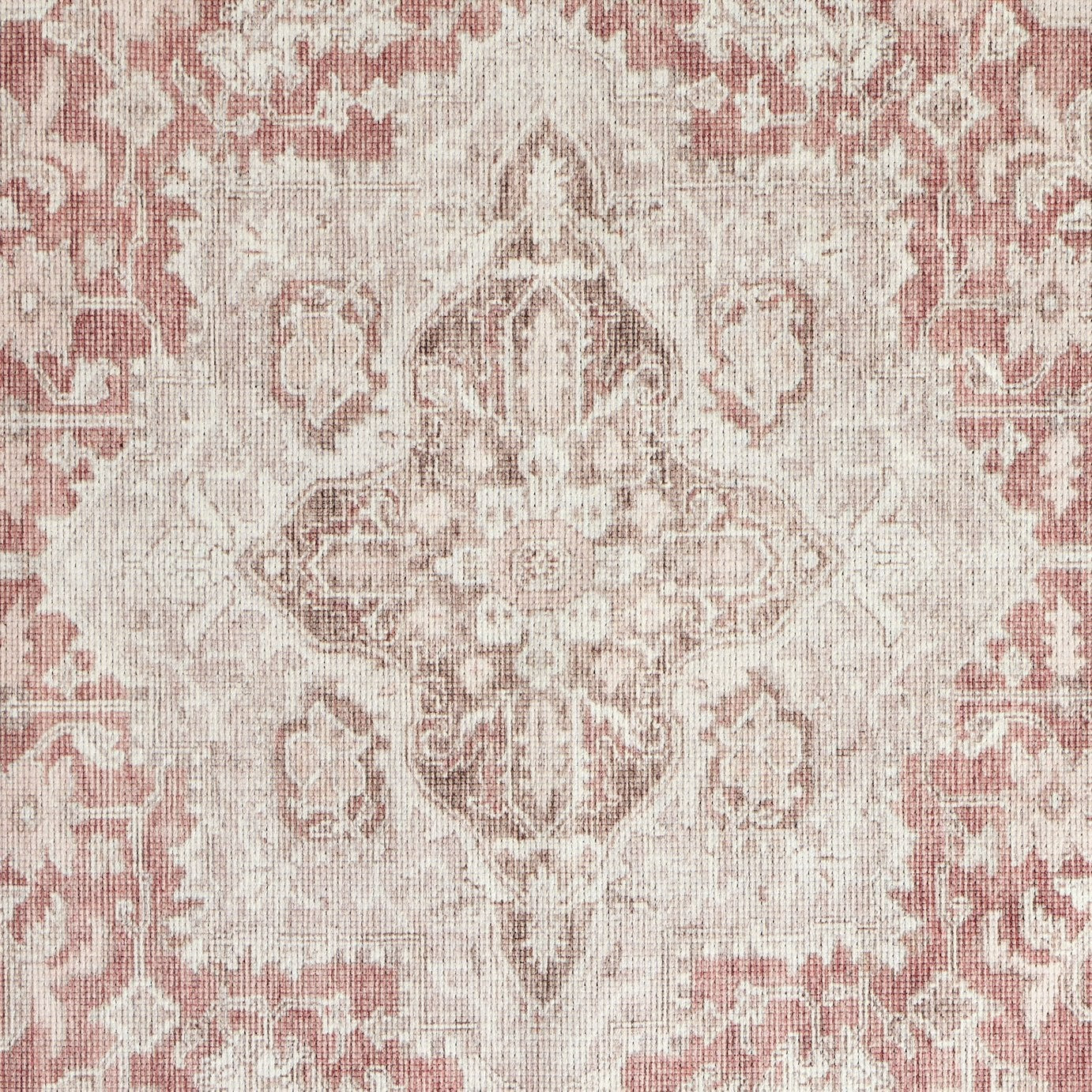 Vintage Effect Red Flatweave Rug - 160x230cm | Traditional Floor Accent
