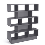 Cubes Wide Bookcase - Grey