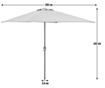Habitat 2m Square Garden Parasol - Cream | Outdoor Sun Umbrella for Patio Garden
