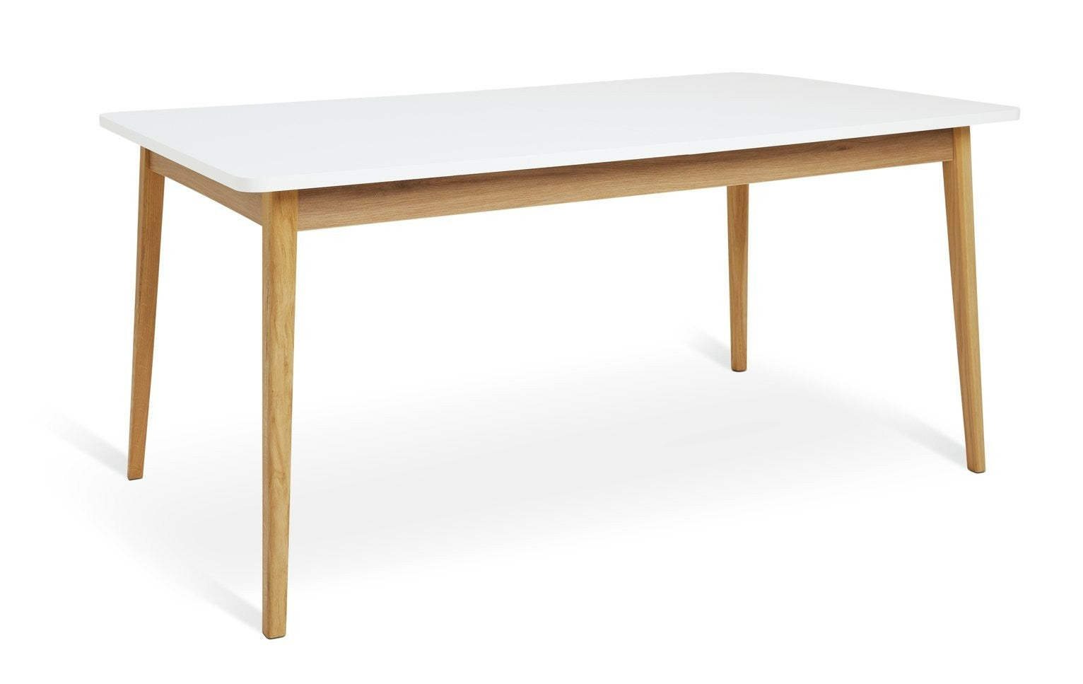 Sylas Extending 6-8 Seater Dining Table- White & Oak | Smart Space Mealtime
