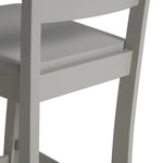 Home Chicago Pair of Bar Stools Grey | Kitchen Breakfast Bar Chairs Furniture