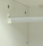 Mia 2 Door Wardrobe - White | Charming Clothing Organization
