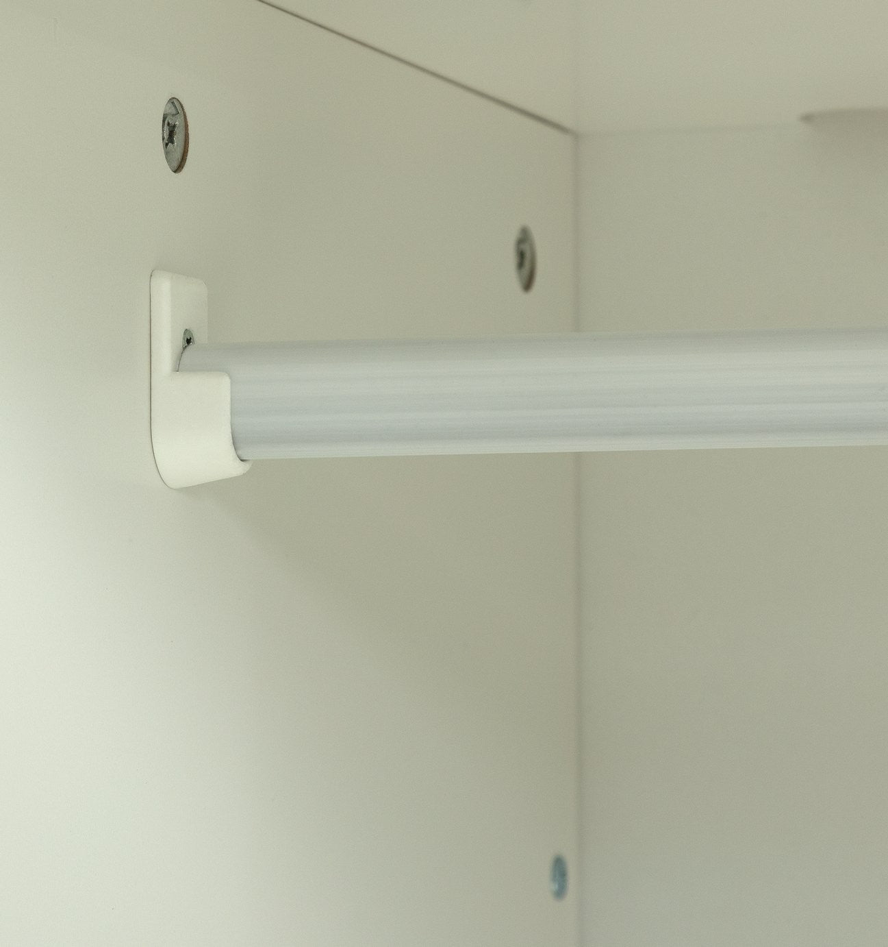 Mia 2 Door Wardrobe - White | Charming Clothing Organization
