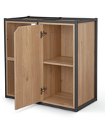 Habitat Loft Living Short Shelving and Storage Unit - Oak | Oak Shelf Storage