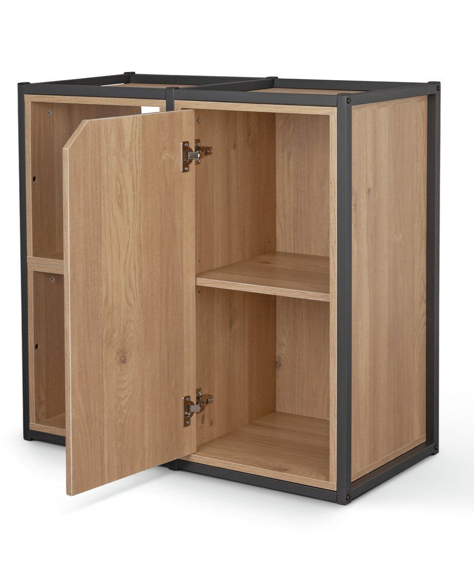 Habitat Loft Living Short Shelving and Storage Unit - Oak | Oak Shelf Storage