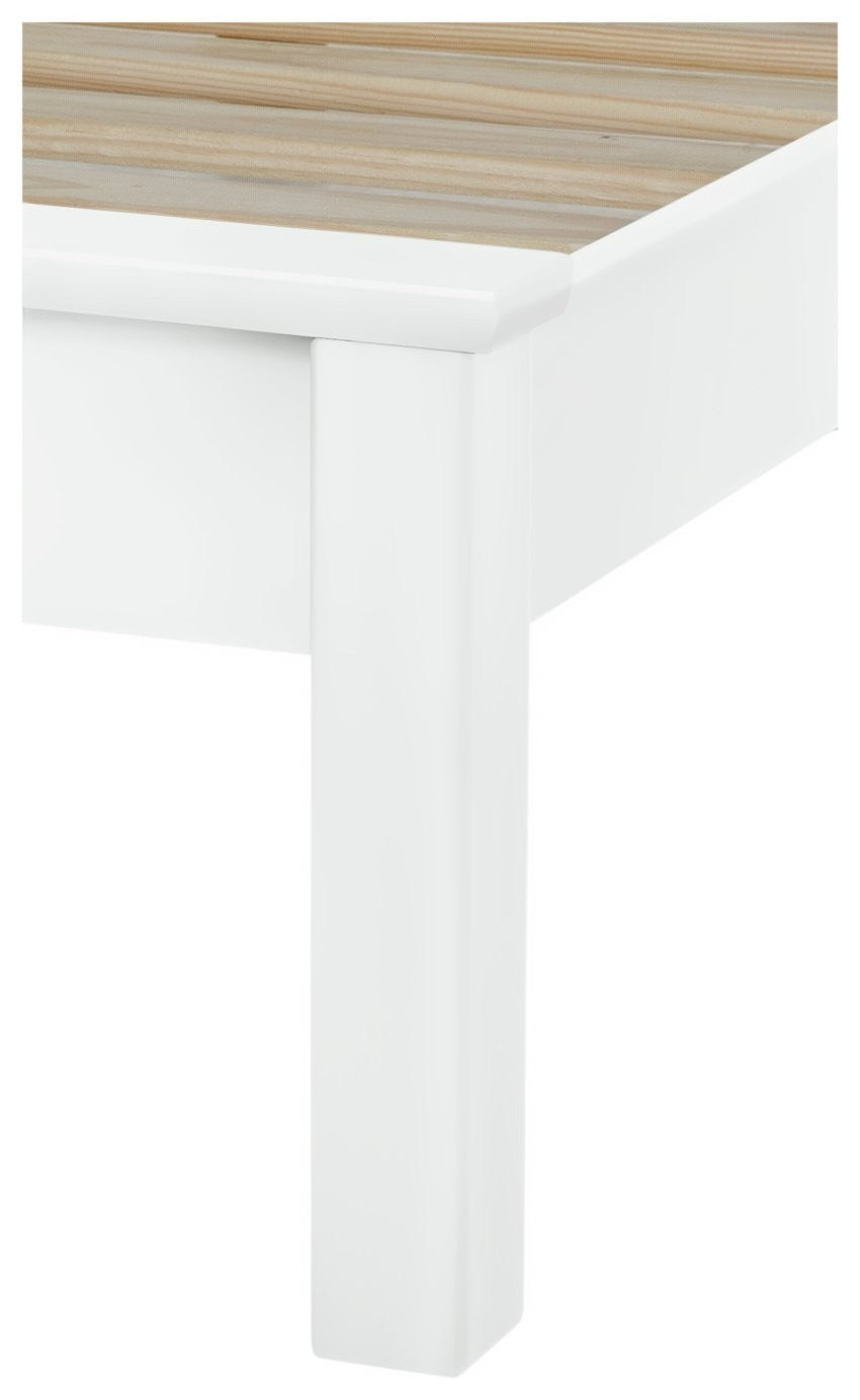 Aspley Single Wooden Bed Frame - White | Kids Bedroom Furniture or Guest Bed