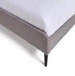 Kristopher Single Fabric Bed Frame - Grey