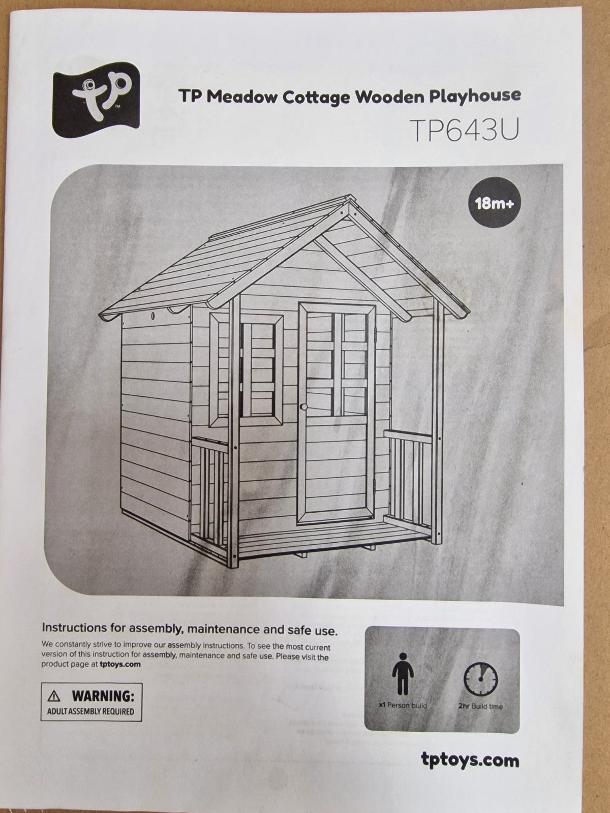 Meadow Cottage Wooden Playhouse | Kids Outdoor Garden Playhouse