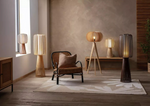 Habitat Achille Floor Lamp - Walnut