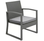 Cento 2 Seater Rattan Effect Garden Bistro Set