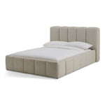 Malone Double End Lift Ottoman Bed - Cream | lift-up storage bed