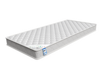 Charlie Single Metal Bed Frame - White with Memory Foam Mattress