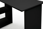 Malibu Corner Office Desk - Black | Black Corner Desk Home Office Workstation