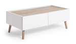 Habitat Skandi 2 Drawer Coffee Table - White Two Tone