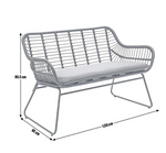 Habitat Ross Rattan Effect Garden Bench