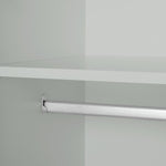 Home Brisbane 2 Door 3 Drawer Mirror Wardrobe – Grey | Sleek Neutral Aesthetic