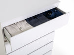 Home Jenson 5 Drawer Chest - Matte White | Sleek Storage Solution