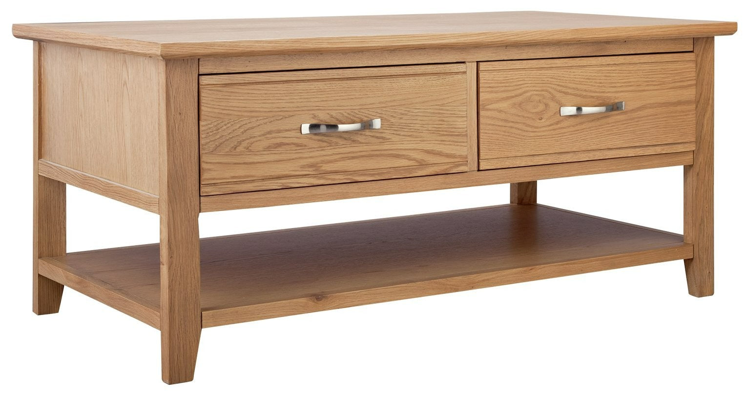 Home Islington Oak Veneer Coffee Table - Natural | Harmonious Room Styling