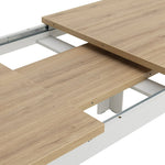 Preston Extending Dining Table - Grey & Oak | Two-tone table,extension mechanism