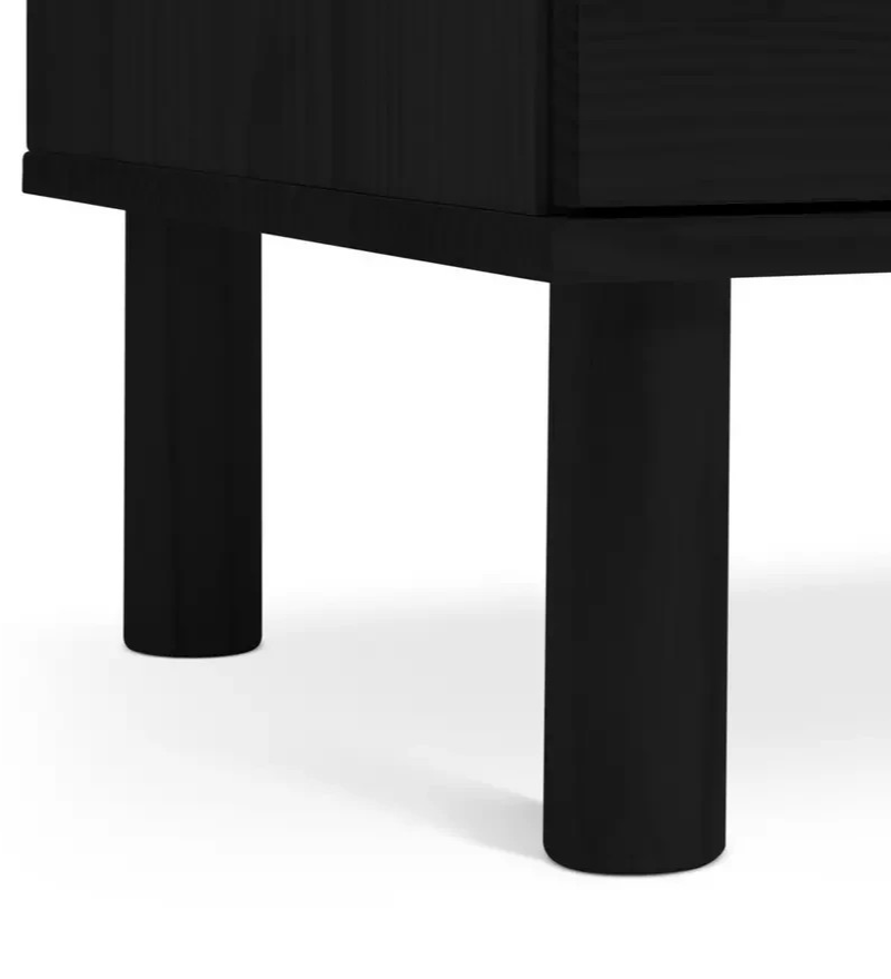 Akio 2 Drawer 2 Door Wardrobe - Black (B Grade)