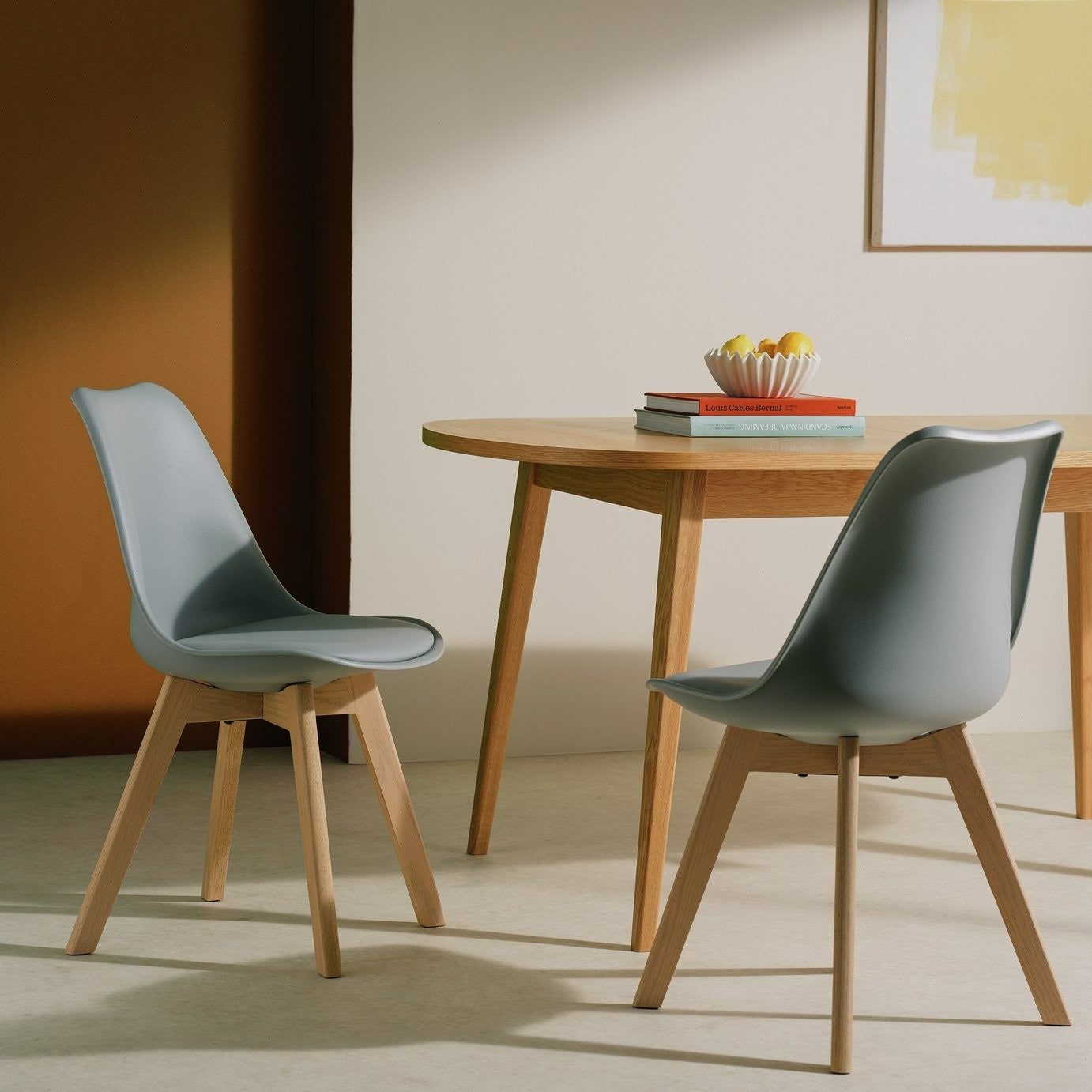 Jerry Pair of Dining Chair - Grey | Modern Mealtime Seating