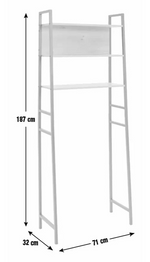 Home Loft Living Over Toilet Storage Unit Oak | Bathroom Storage Cabinet