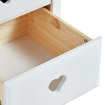 Home Kids Mia 2 Drawer Bedside Table - White | Kids’ Room Furniture Storage