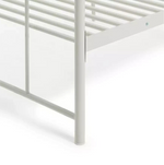 Home Hearts Single Metal Bed Frame - White | Sturdy Durable Bedframe for Bedroom