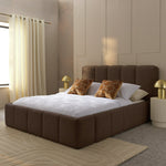 Malone Double End Lift Ottoman Bed - Brown | Magnificent Sleep Solution