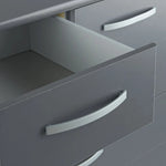 Home Hallingford 5+2 Drawer Chest - Anthracite | narrow tall drawer unit