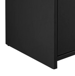 Home Prime Mirrored Bathroom Tallboy Black | Freestanding Bathroom Storage Unit