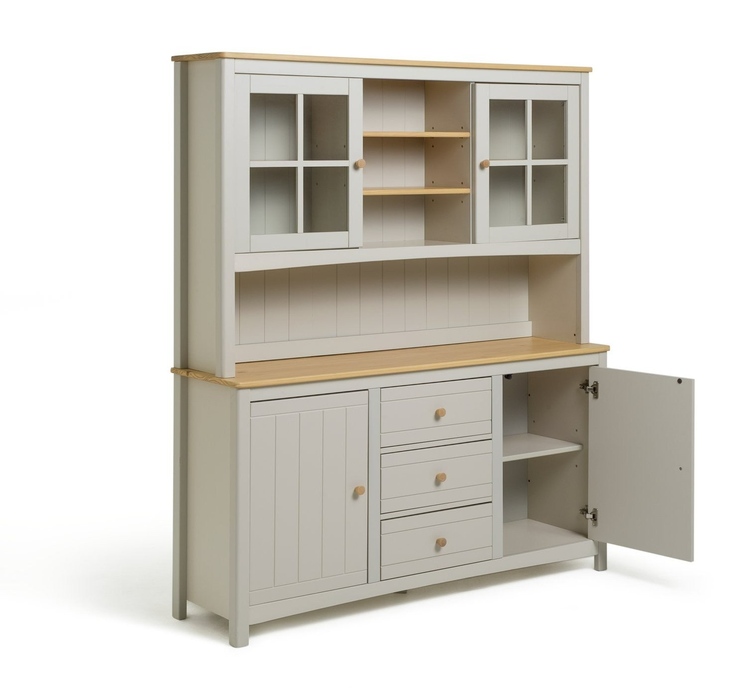 Bournemouth 4 Door 3 Drawer Sideboard -Light Grey | Сountry style buffet Cabinet