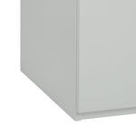 Home Brisbane 2 Door 3 Drawer Mirror Wardrobe – Grey | Sleek Neutral Aesthetic
