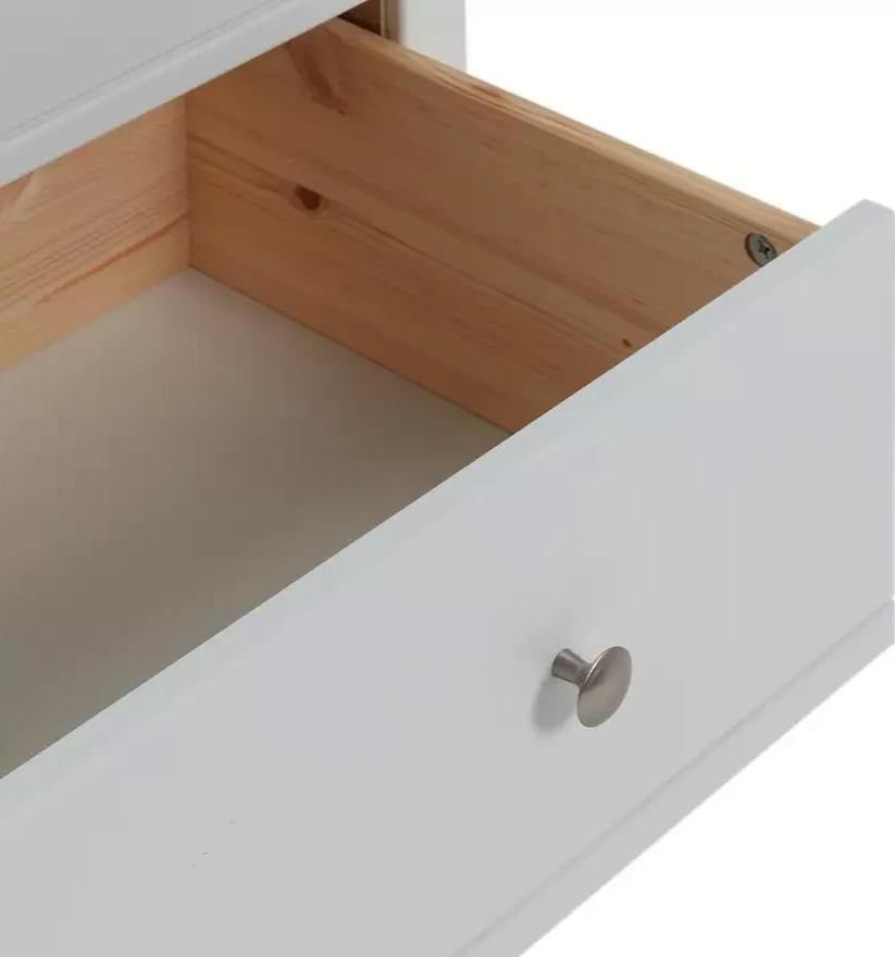 Home Brooklyn 4 Drawer Chest White | Bedroom Storage Furniture Unit