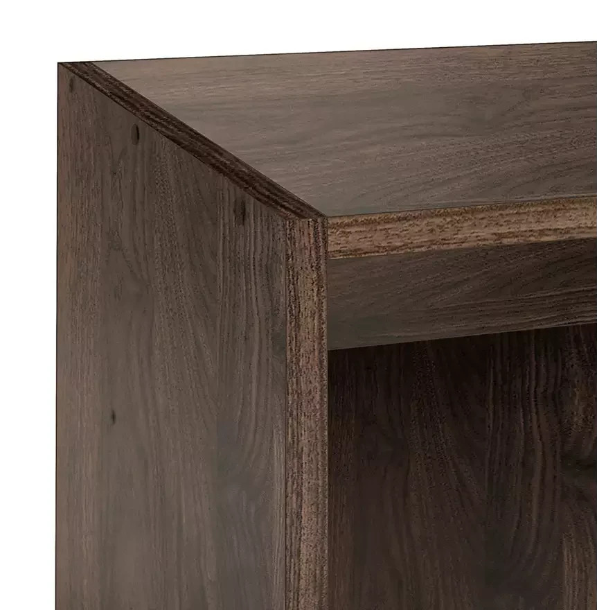 Home Maine TV Unit Walnut | Modern Living Room TV Stand Cabinet Furniture